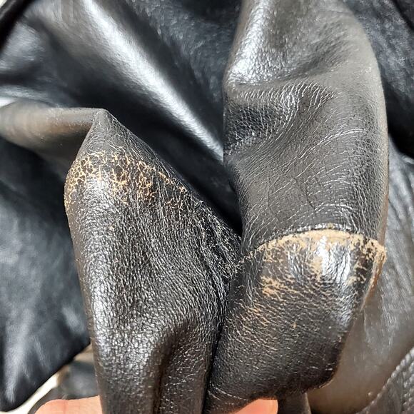 The Leather Factory Pharr Texas Mens sz 42R Bomber Aviator Jacket - Picture 8 of 14